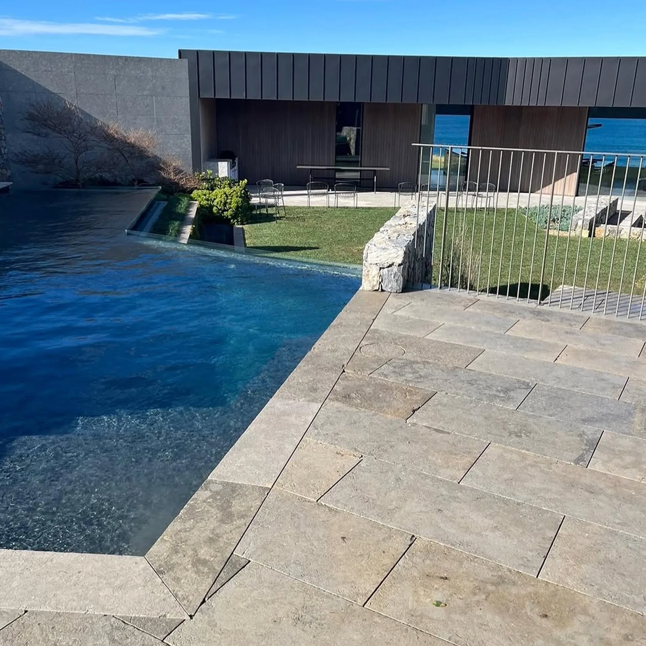 pool area needing pressure cleaning