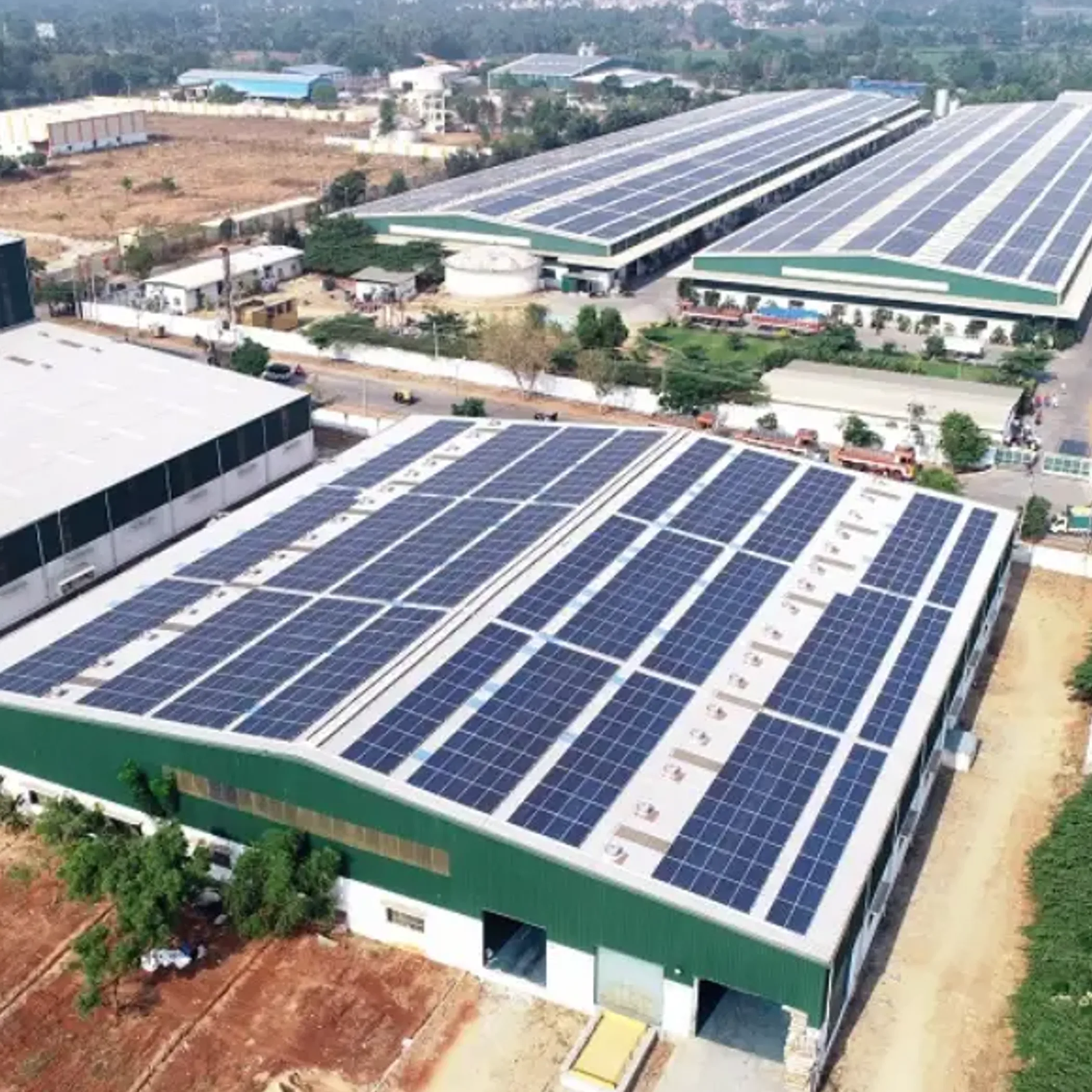 solar panels for system upkeep