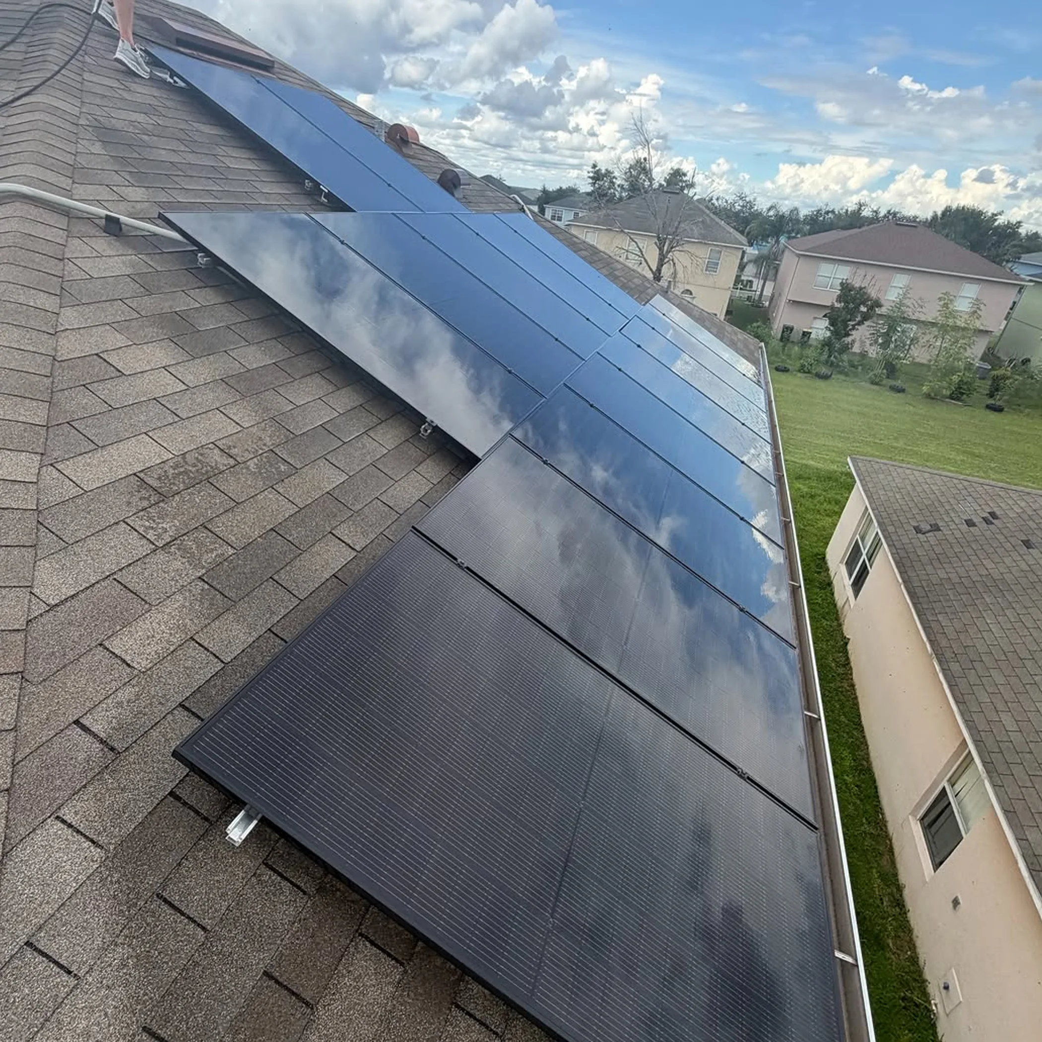 large solar panel system