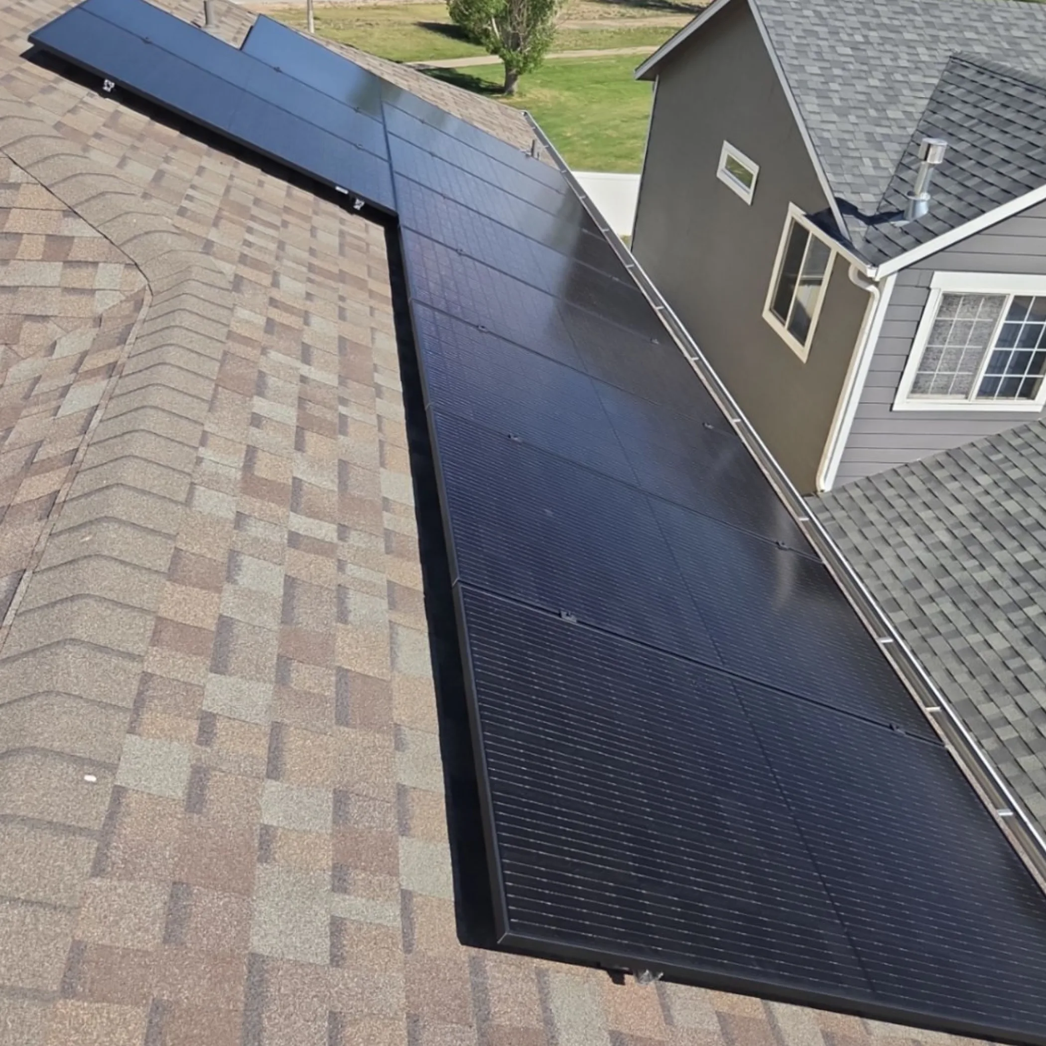 professionally installed solar panels